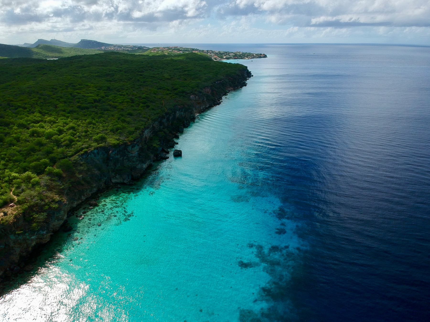 Curaçao's coastline